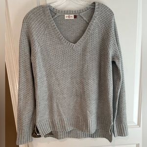 SO Perfectly soft perfectly you L/S top Silver/silver metallic threads Large